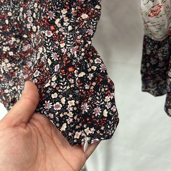 Intermix Doryll Bell Sleeve 100% Silk Top - Picture 7 of 12